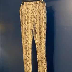 Snake skin pants